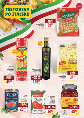 BILLA katalog Itálie od 30.9. do 20.10.2026