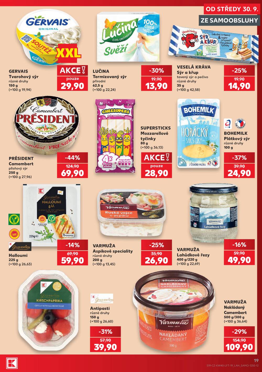 Kaufland 30.9. - 6.10. - Kaufland - Lovosice (Siřejovická)