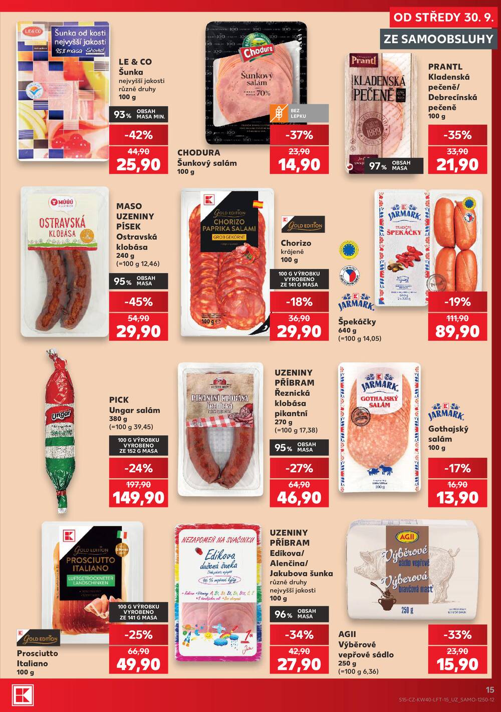 Kaufland 30.9. - 6.10. - Kaufland - Třebíč Horka-Domky