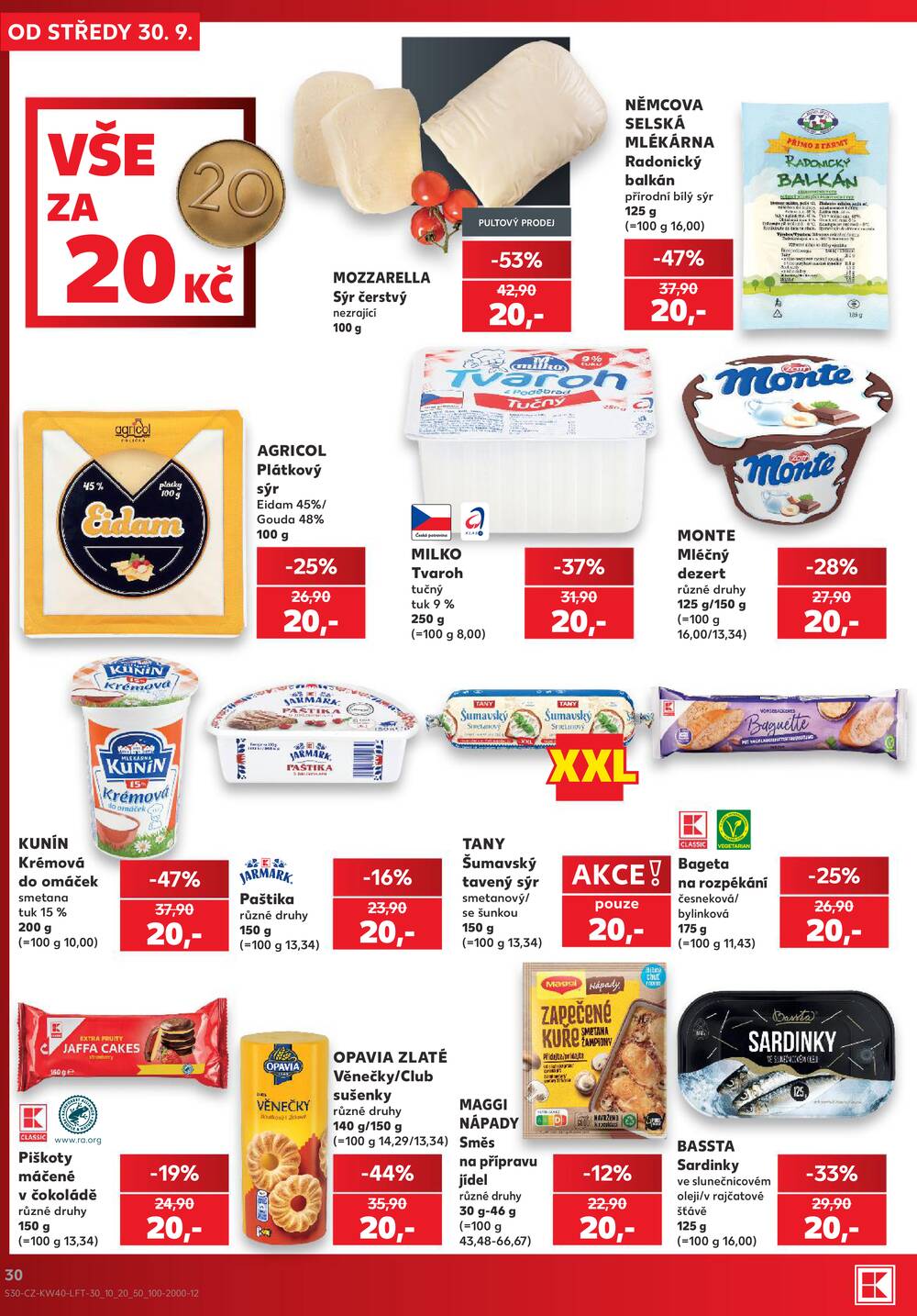 Kaufland 30.9. - 6.10. - Kaufland - Třebíč Horka-Domky