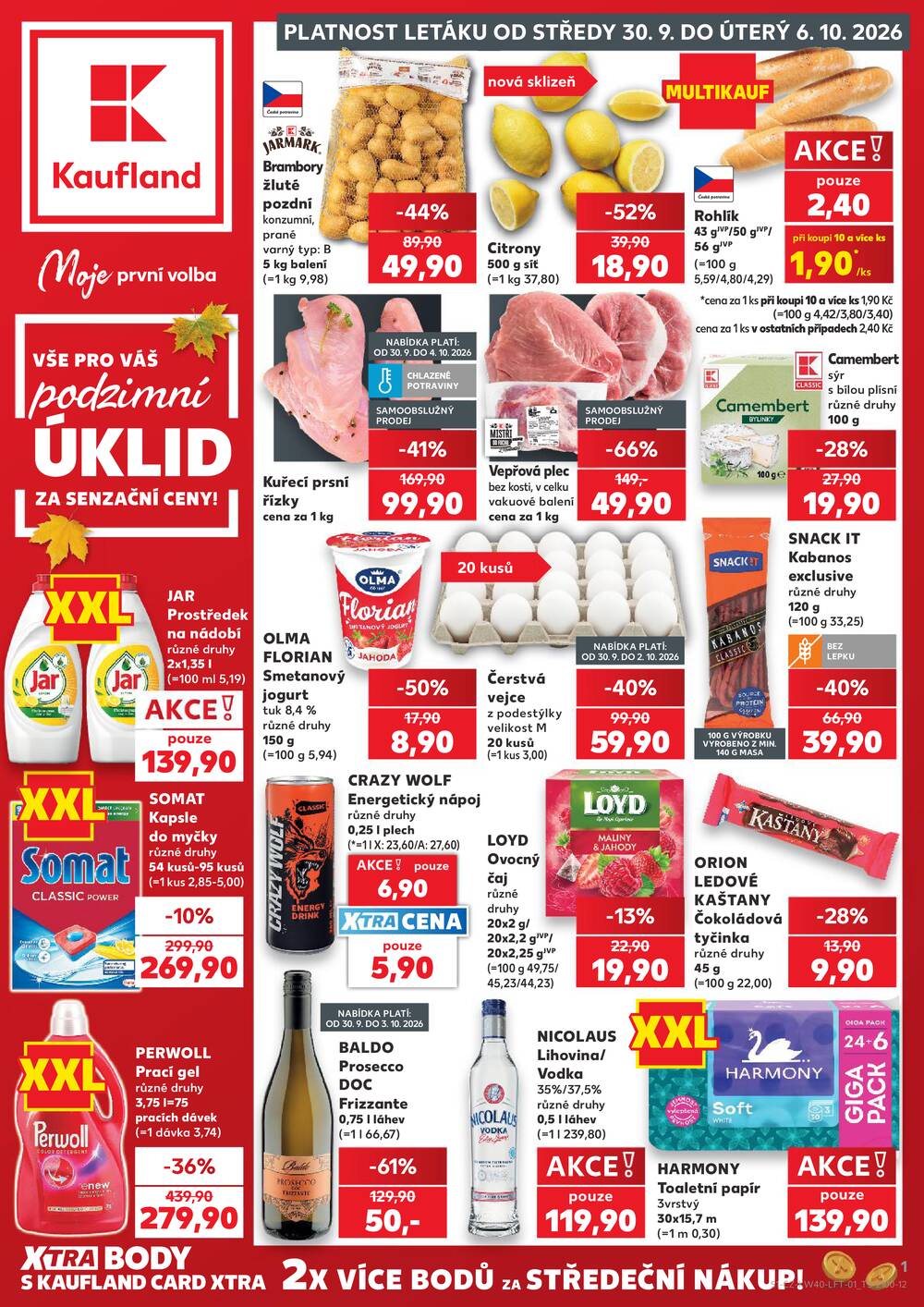 Kaufland 30.9. - 6.10. - Kaufland - Pardubice (S. K. Neumanna)