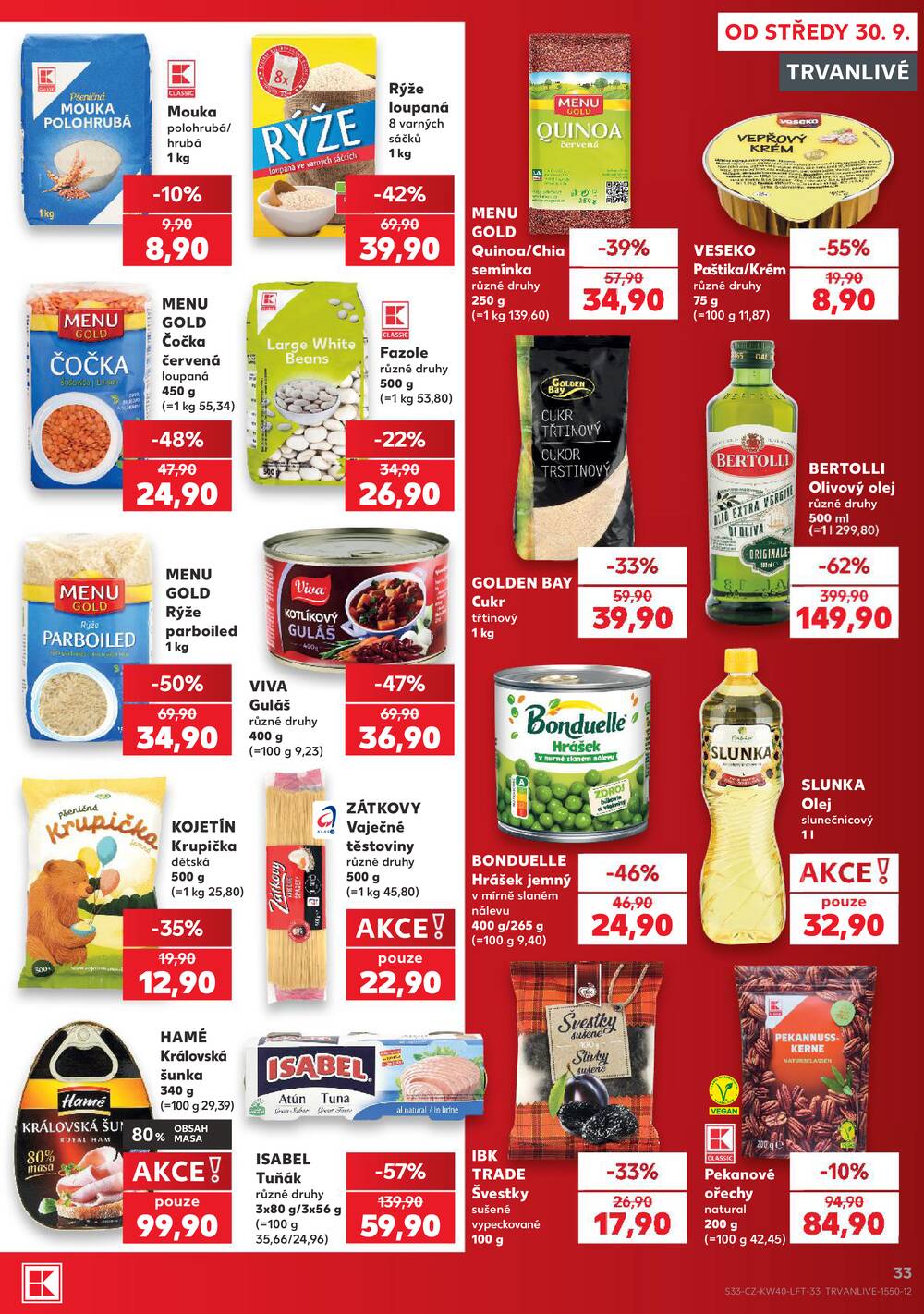 Kaufland 30.9. - 6.10. - Kaufland - Roudnice nad Labem