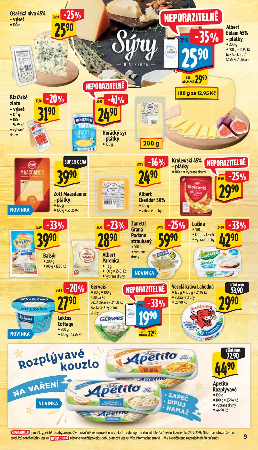 Leták Albert - Albert Hypermarket Jihomoravský od 30.9. do 6.10.2026 - strana 15 Leták Albert - Albert Hypermarket Jihomoravský od 30.9. do 6.10.2026 - strana 15