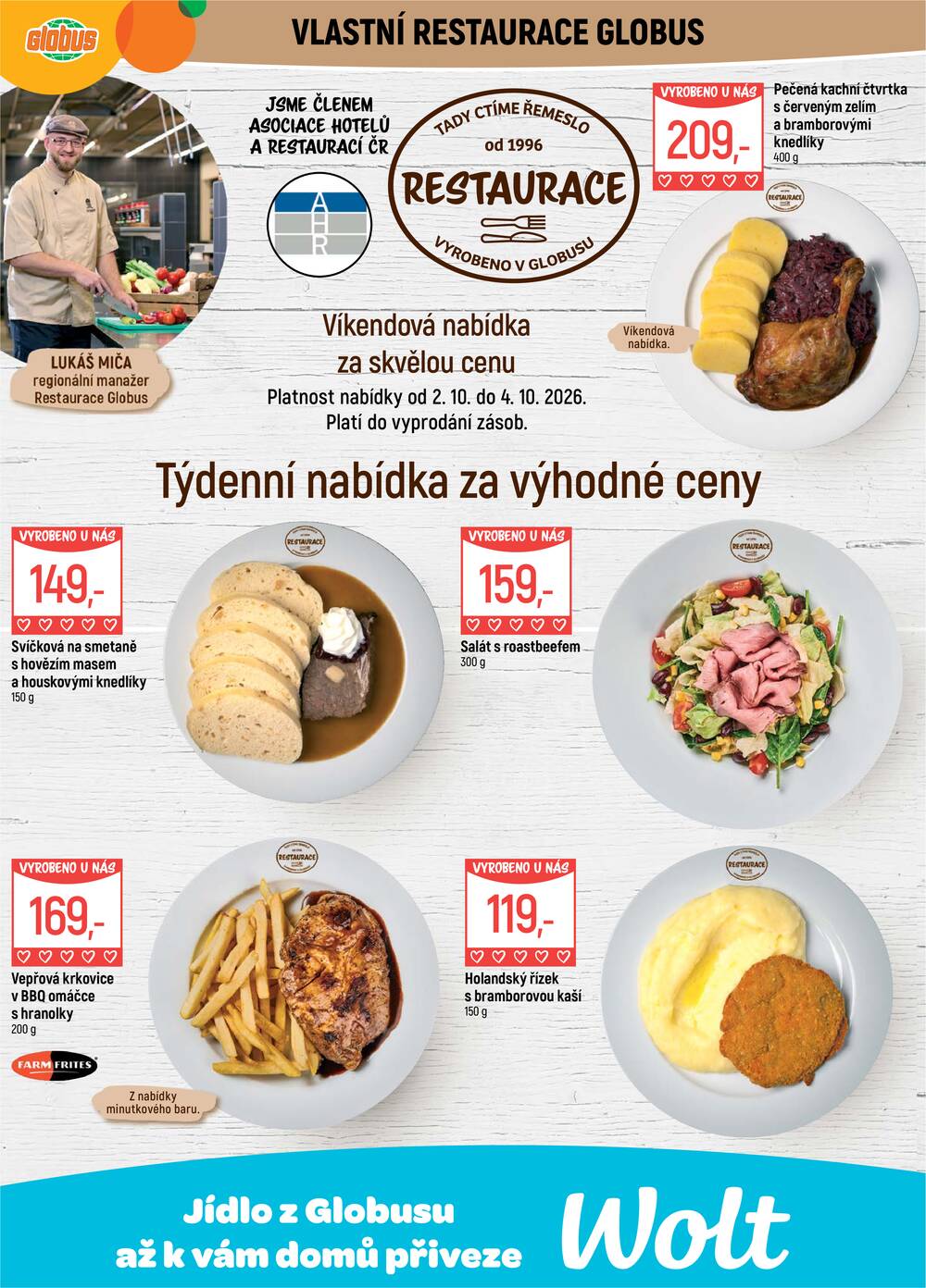 Akční leták Globus 30.9. - 6.10.2026 - Globus Praha - Čakovice