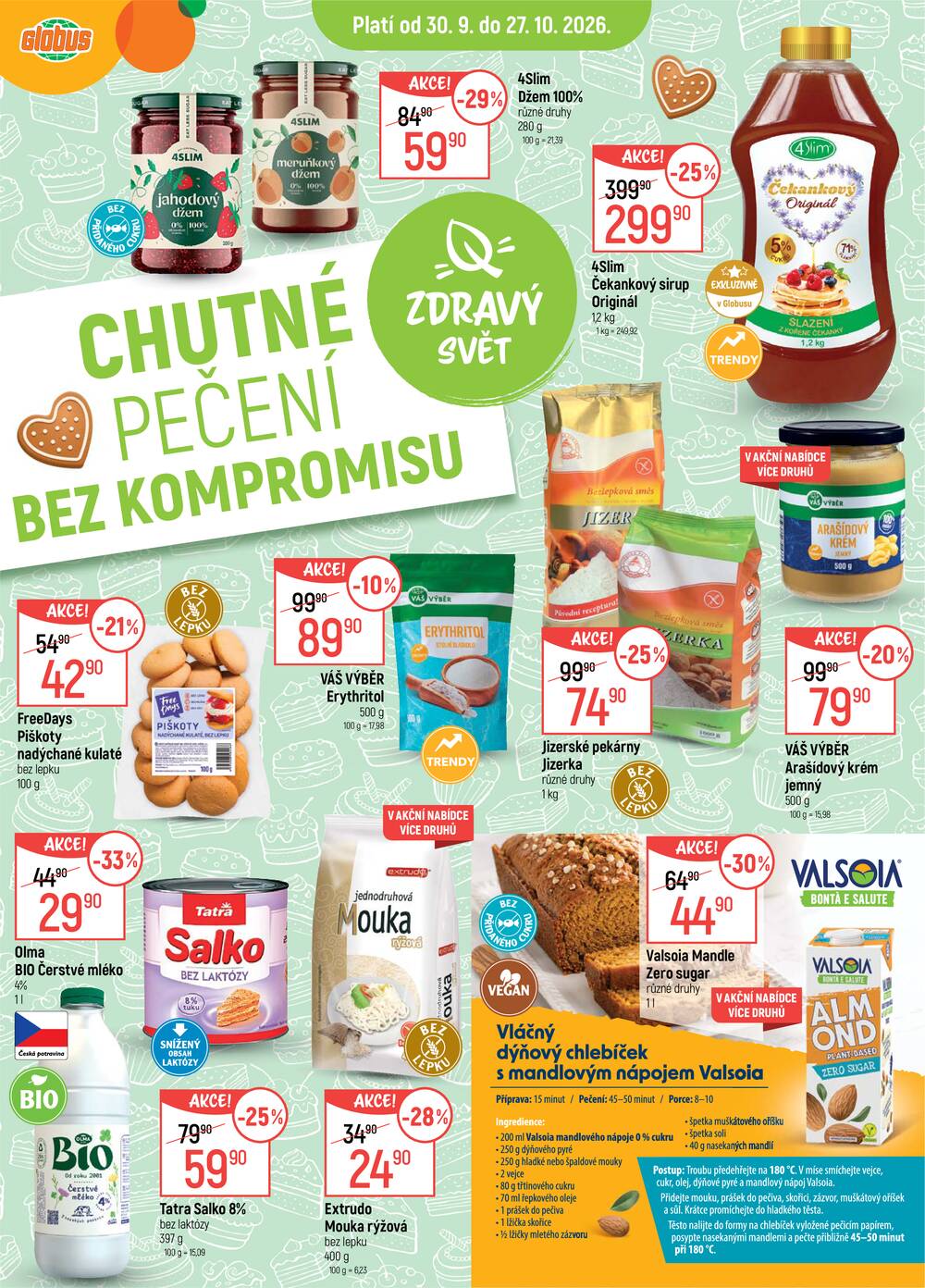 Akční leták Globus 30.9. - 27.10.2026 - Globus Praha - Zličín
