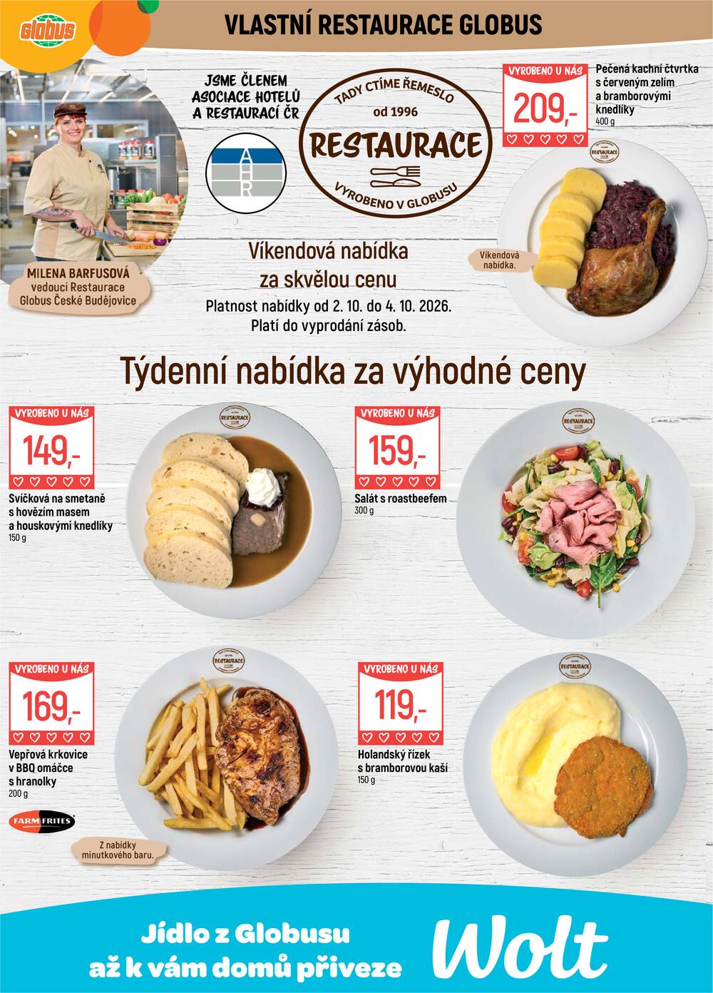 Akční leták Globus 30.9. - 6.10.2026 - Globus České Budějovice