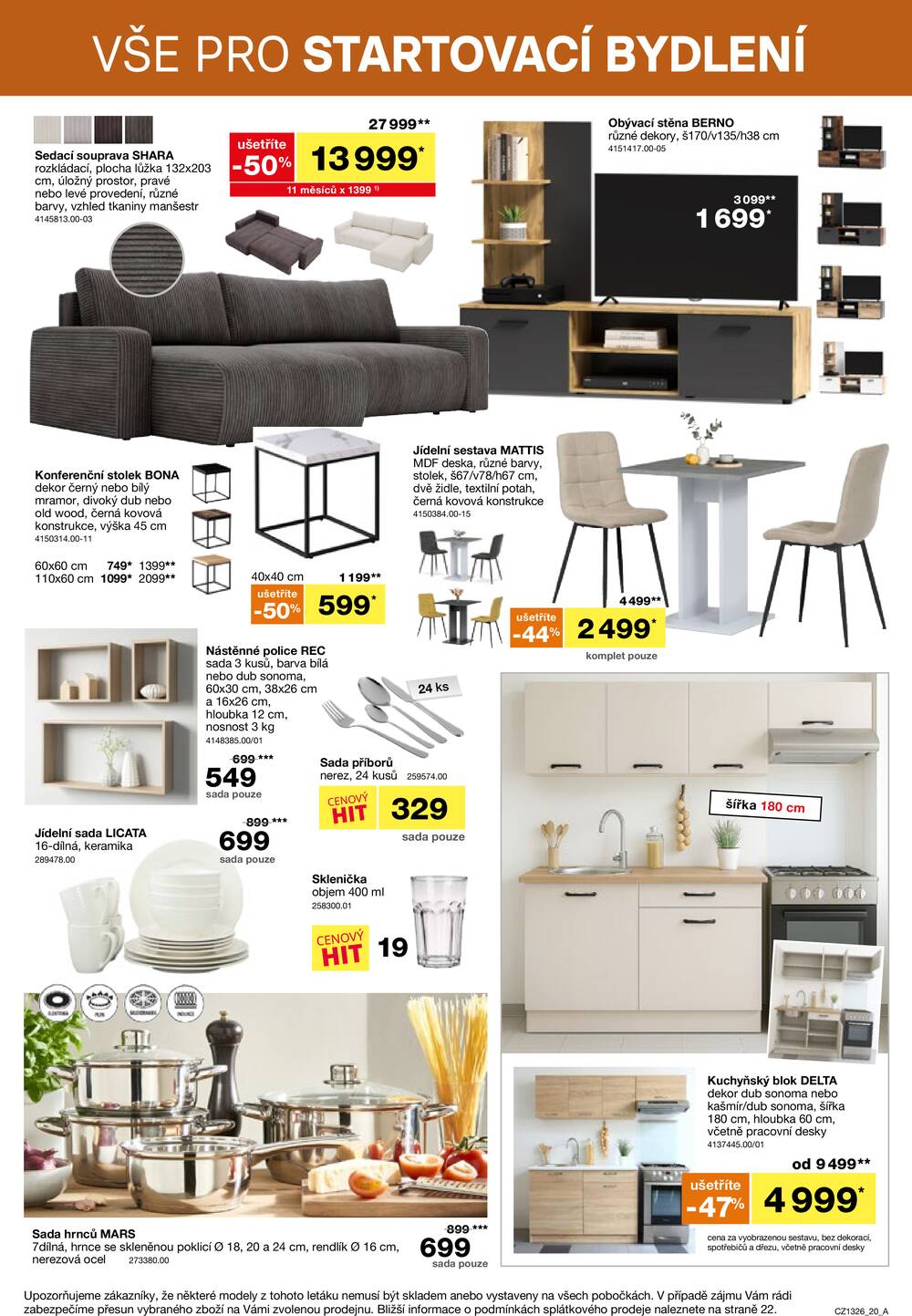 Leták SCONTO Nábytek - Sconto nábytek od 14.10. do 10.11.2026 - strana 20 Leták SCONTO Nábytek - Sconto nábytek od 14.10. do 10.11.2026 - strana 20
