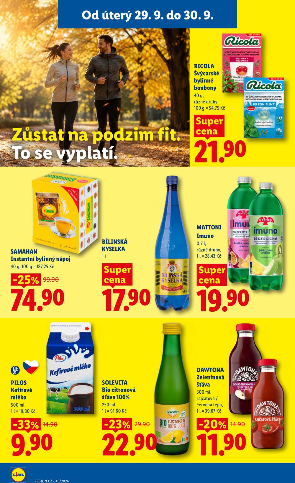 Lidl od 29.9. do 30.9.2026