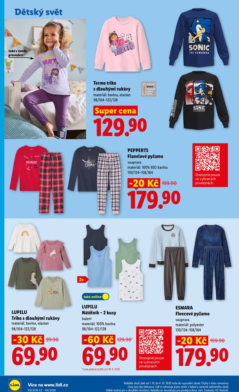 Lidl Spotřební zboží 29.9. - 4.10.