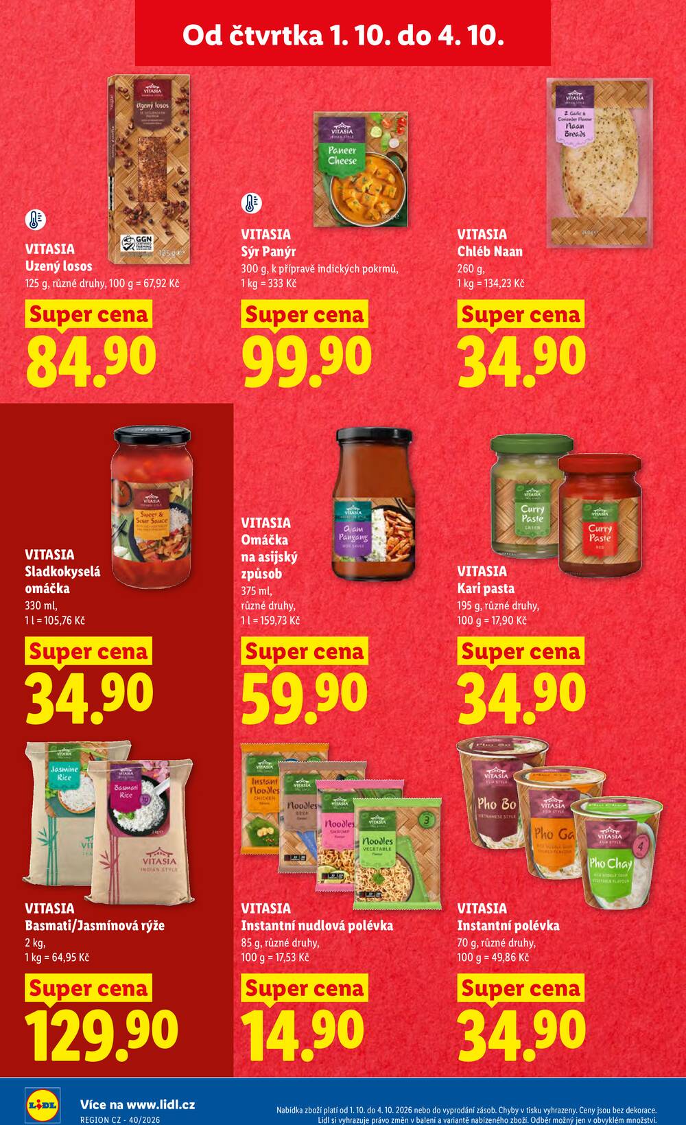 Lidl Čtvrtek od 1.10. do 4.10.2026