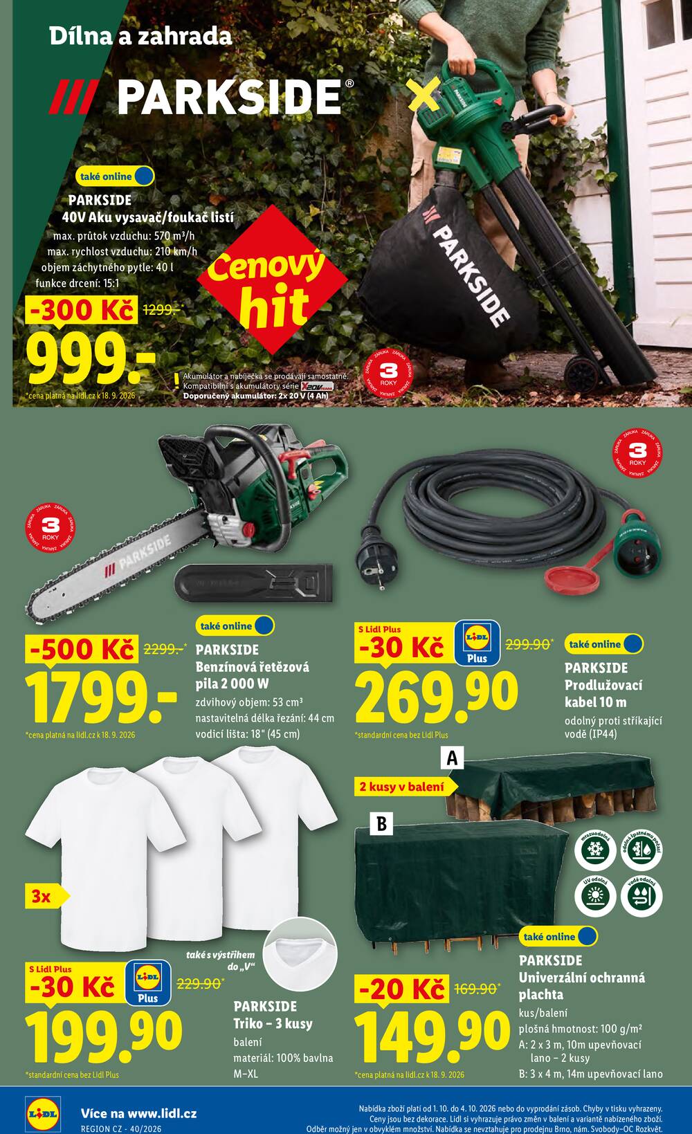 Lidl Čtvrtek od 1.10. do 4.10.2026