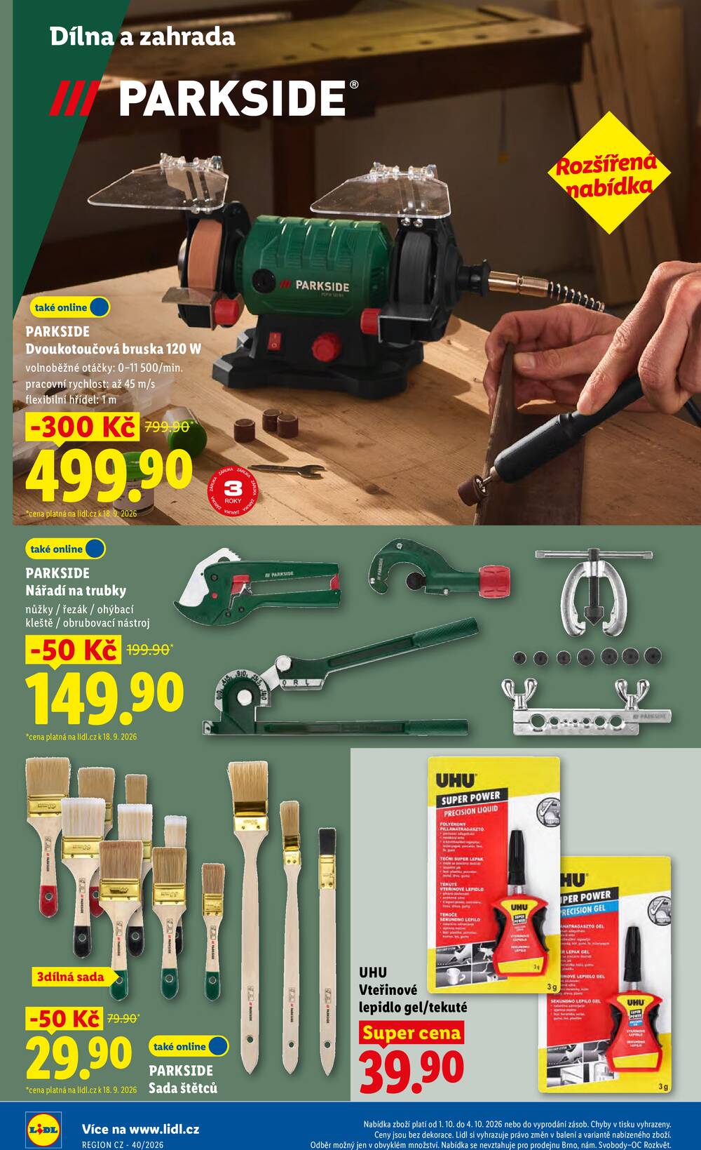Lidl Čtvrtek od 1.10. do 4.10.2026