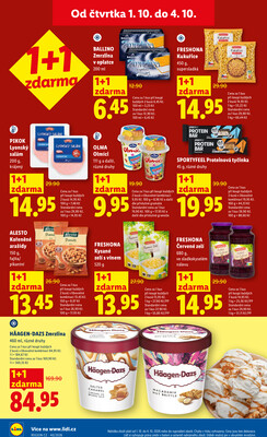 Lidl Čtvrtek od 1.10. do 4.10.2026