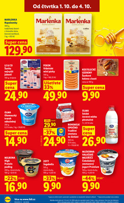 Lidl Čtvrtek od 1.10. do 4.10.2026