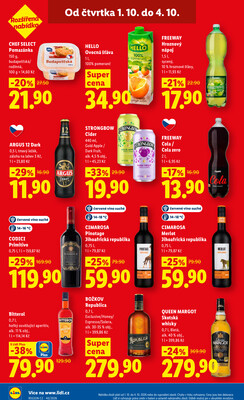 Lidl Čtvrtek od 1.10. do 4.10.2026