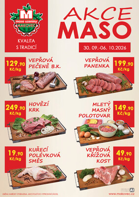 leták MAKOVEC a.s. – maso uzeniny