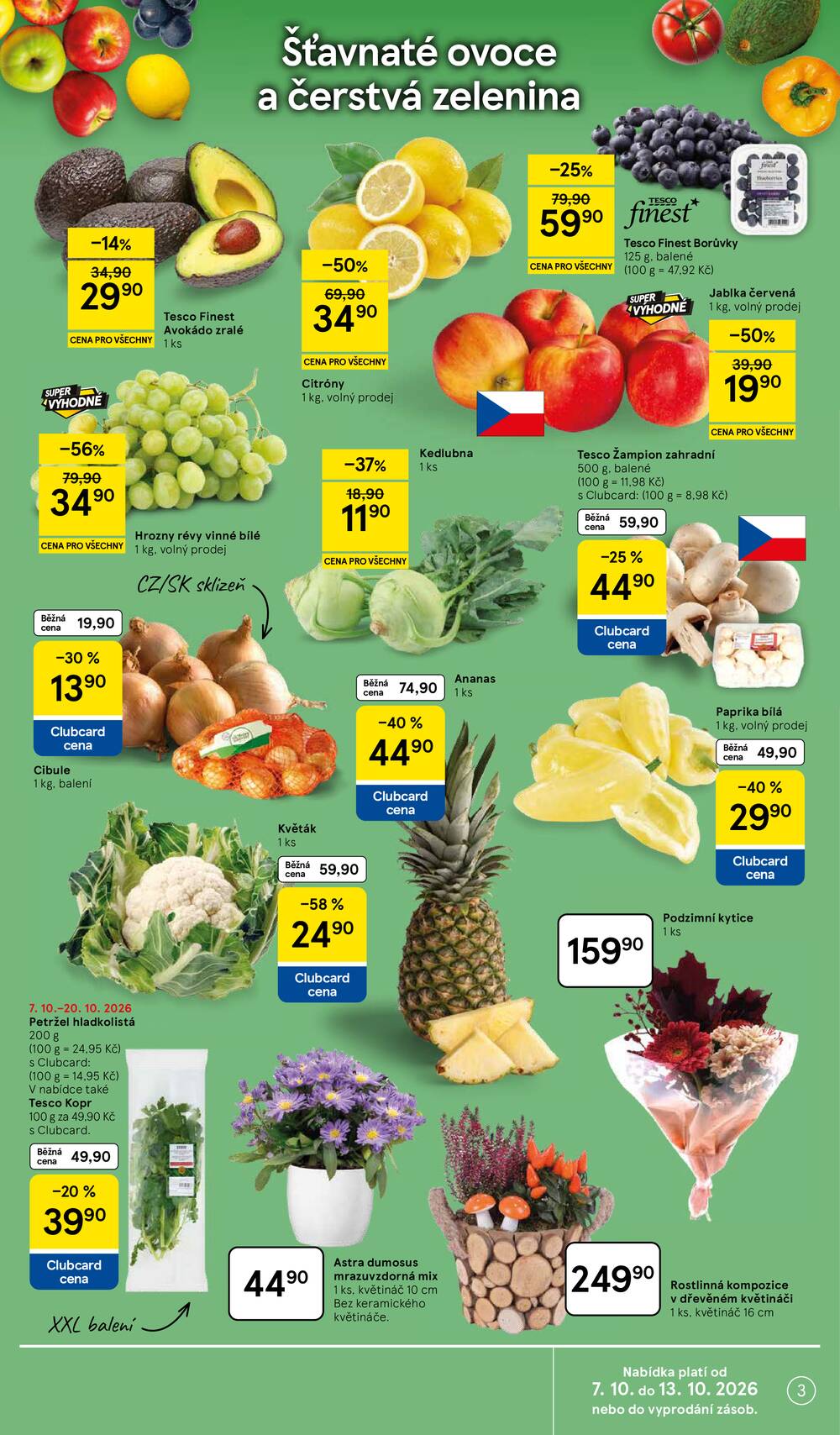 Tesco hypermarkety od 7.10. do 13.10.2026