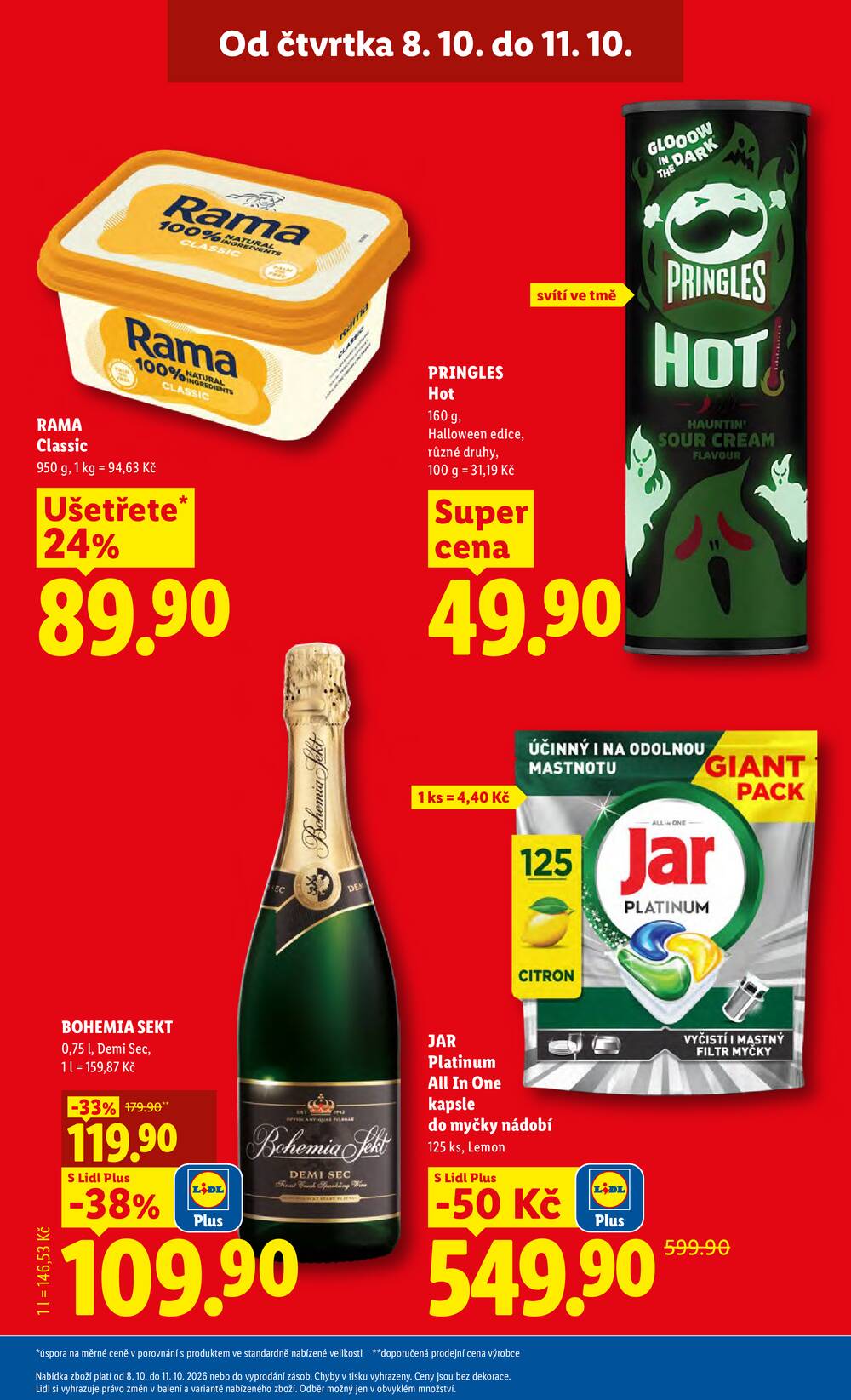 Lidl Čtvrtek od 8.10. do 11.10.2026