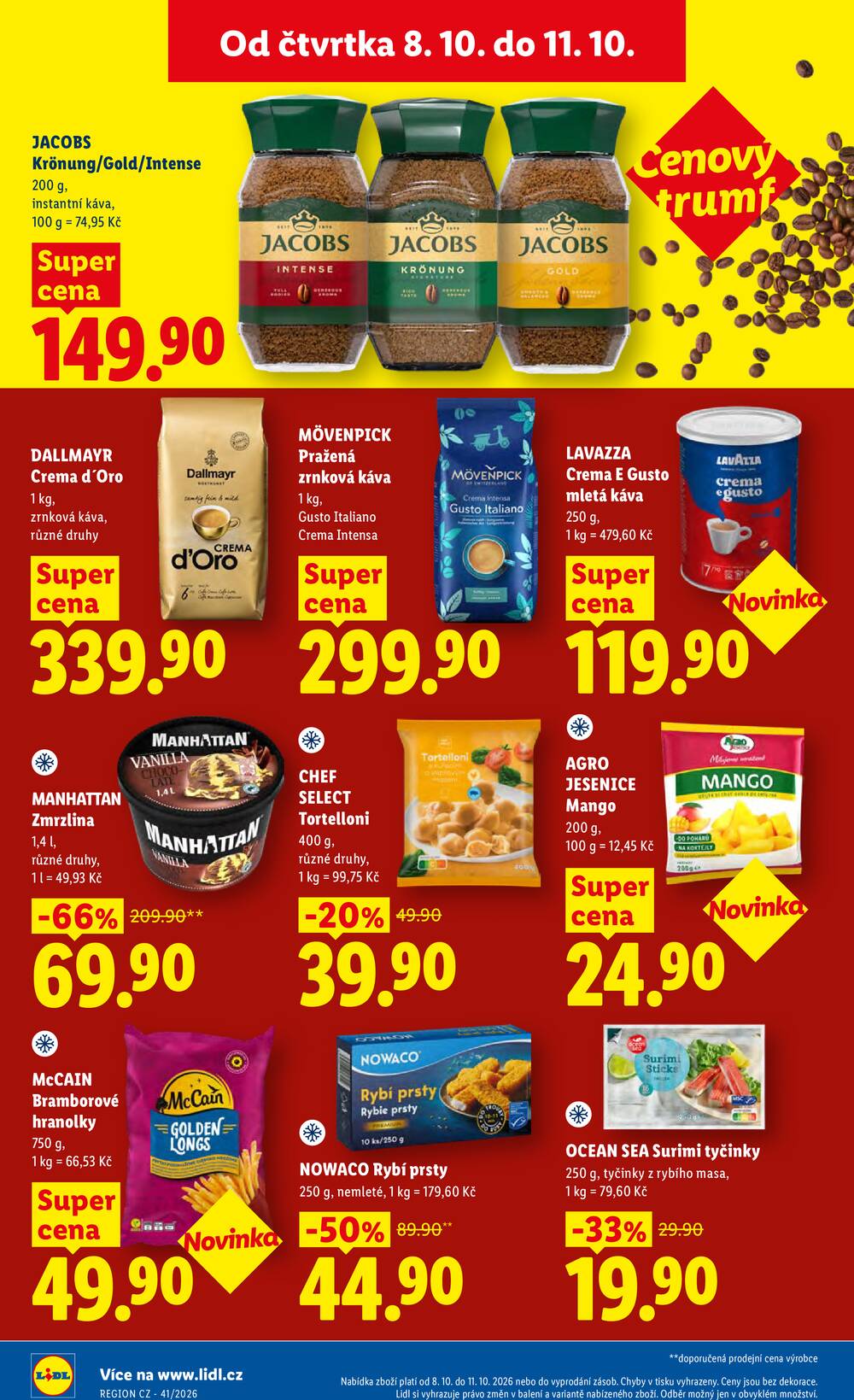 Lidl Čtvrtek od 8.10. do 11.10.2026