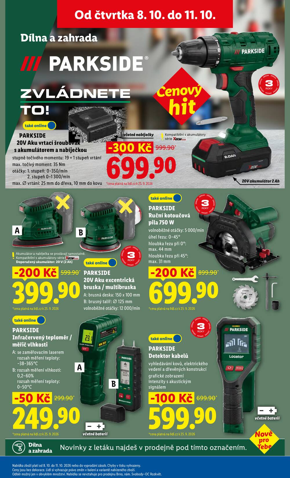 Lidl Čtvrtek od 8.10. do 11.10.2026