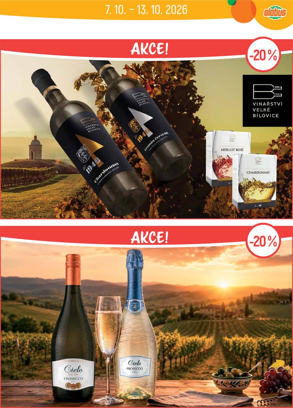 Akční leták Globus 7.10. - 13.10.2026 - Globus Liberec