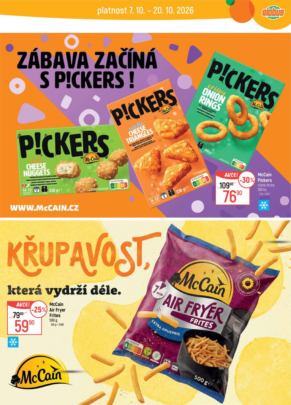 Akční leták Globus 7.10. - 13.10.2026 - Globus Opava