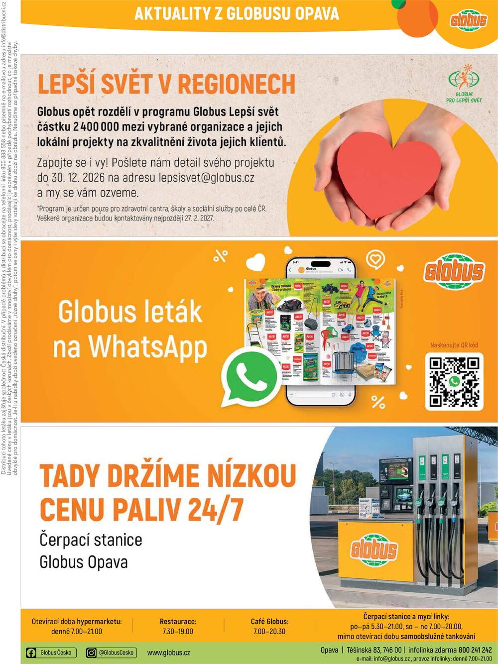 Akční leták Globus 7.10. - 13.10.2026 - Globus Opava
