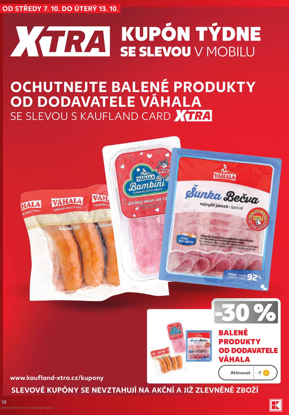 Leták Kaufland - Kaufland 7.10. - 13.10. - Kaufland - Praha 12 (Modřany) - strana 18