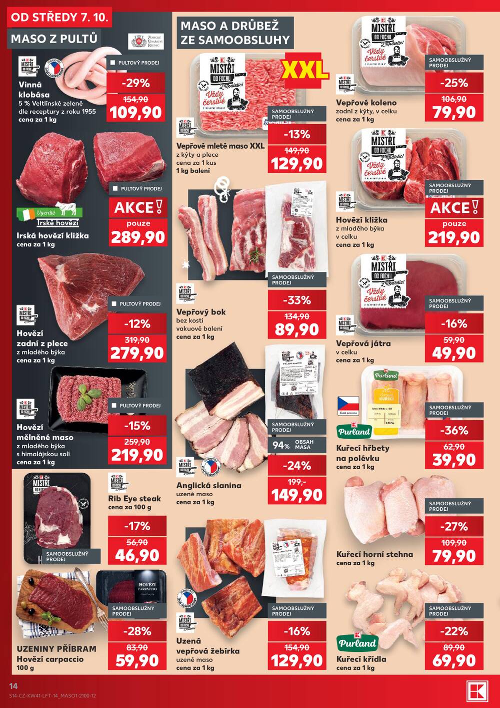 Kaufland 7.10. - 13.10. - Kaufland České Budějovice II - Milady Horákové