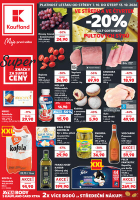 Leták Kaufland 7.10. - 13.10. - Kaufland - Pardubice (Bělehradská)