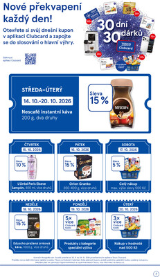 Tesco supermarkety od 14.10. do 20.10.2026