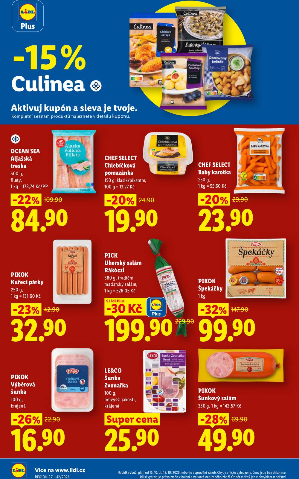 Leták Lidl - Lidl Čtvrtek od 15.10. do 18.10.2026 - strana 22