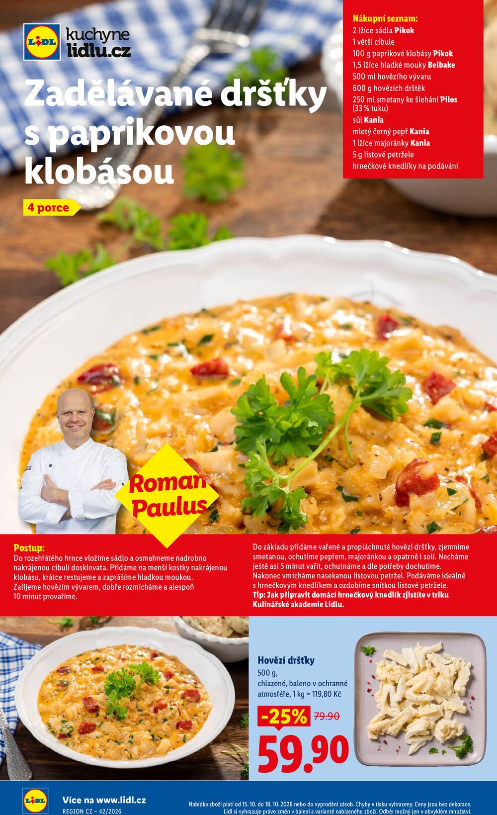 Lidl Čtvrtek od 15.10. do 18.10.2026