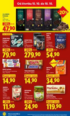 Lidl Čtvrtek od 15.10. do 18.10.2026