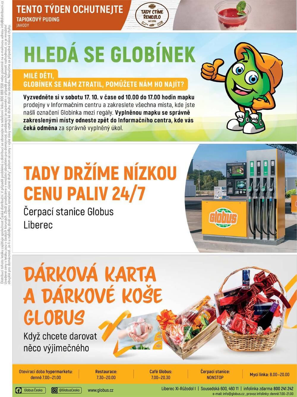 Akční leták Globus 14.10. - 20.10.2026 - Globus Liberec
