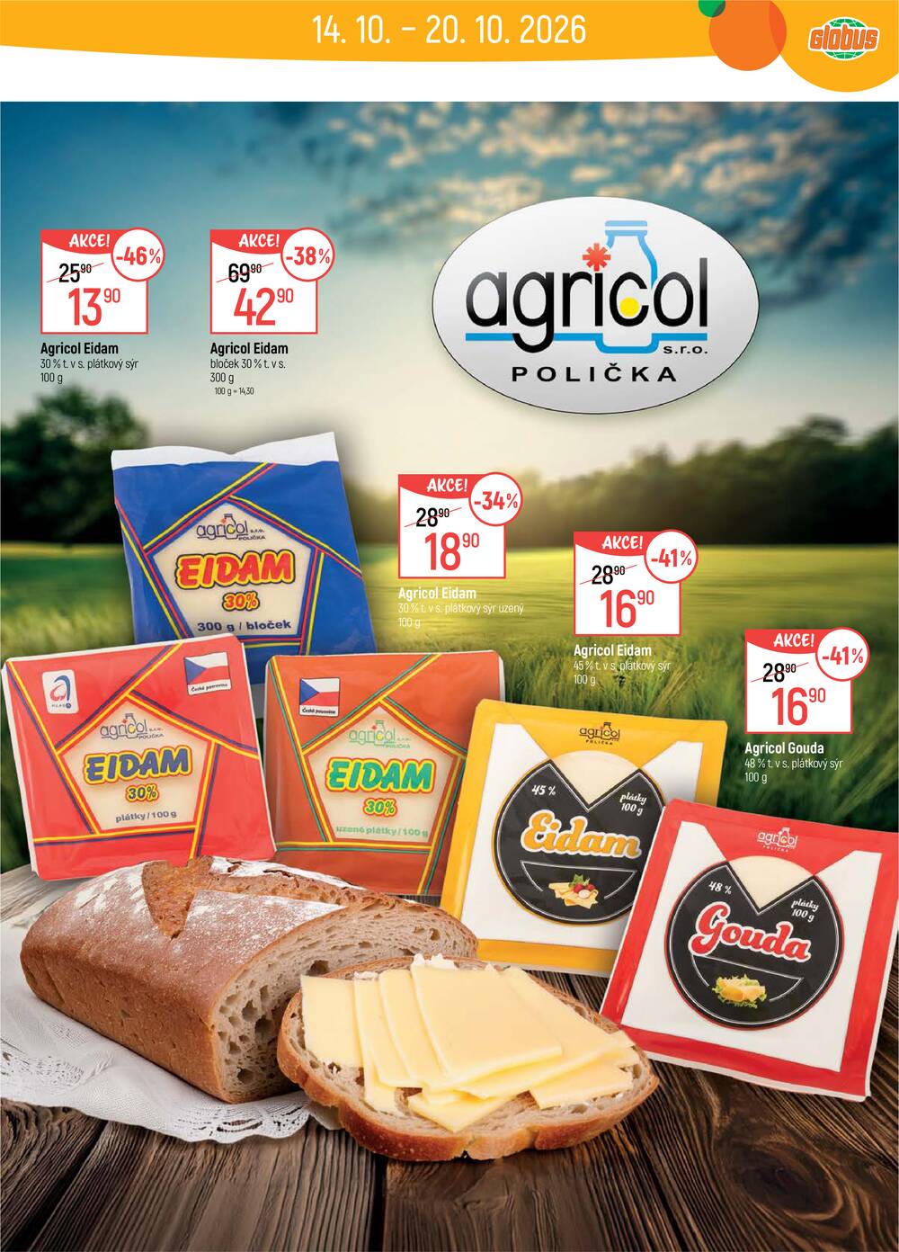 Akční leták Globus 14.10. - 20.10.2026 - Globus Olomouc