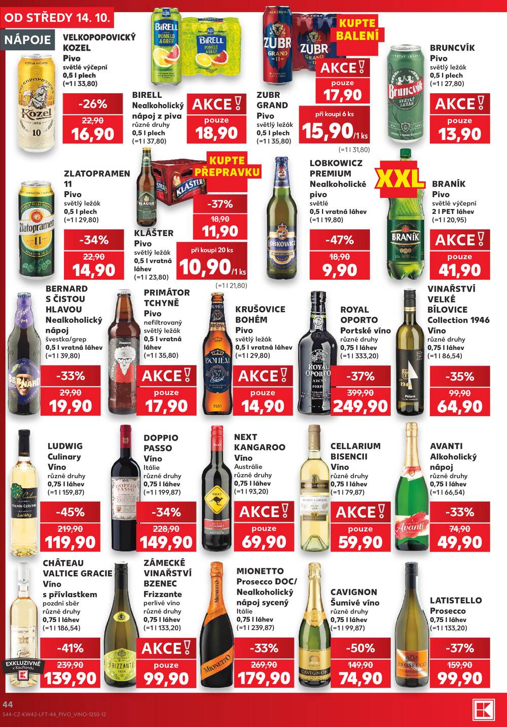 Leták Kaufland - Kaufland 14.10. - 20.10. - Kaufland - Strakonice - strana 44