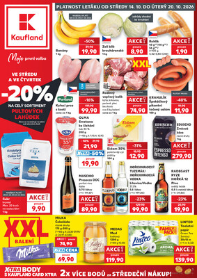 Leták Kaufland 14.10. - 20.10. - Kaufland - Havířov (Před Tratí)