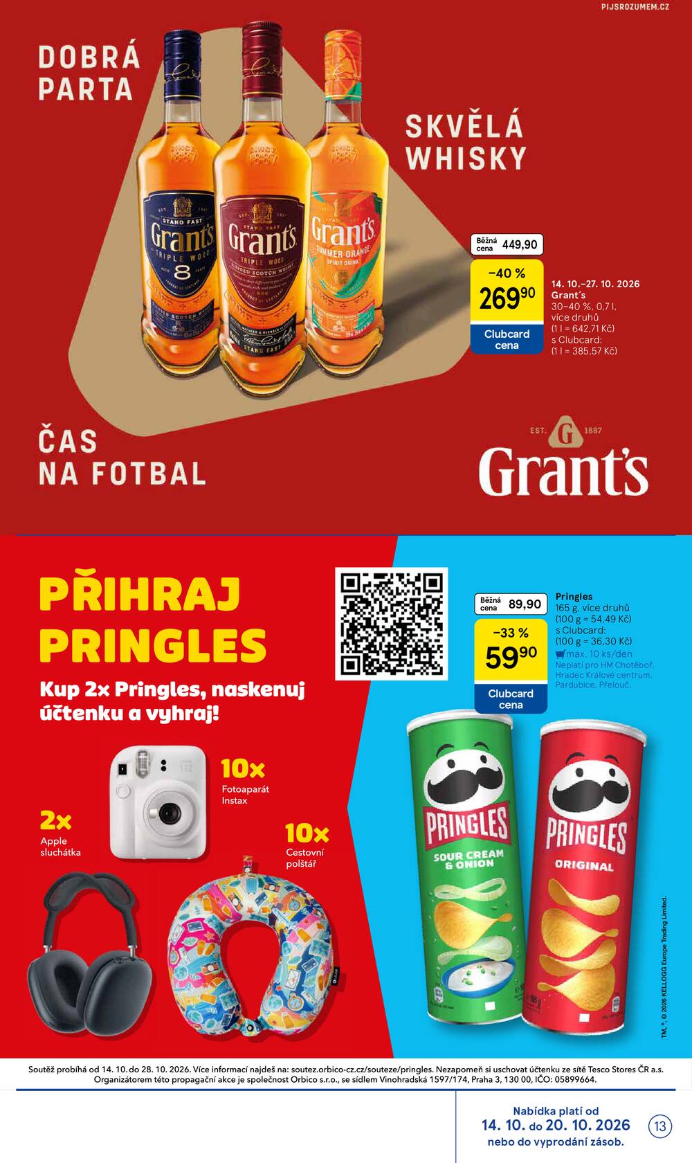 Tesco hypermarkety od 14.10. do 20.10.2026