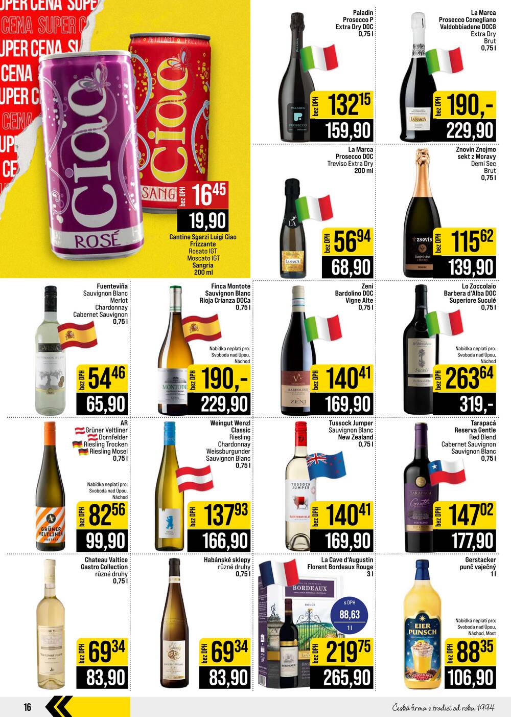 Leták JIP - JIP Cash & Carry České Budějovice, Most, Náchod, Polička, Sušice a Svoboda nad Úpou od 14.10. do 20.10.2026 - strana 16 Leták JIP - JIP Cash & Carry České Budějovice, Most, Náchod, Polička, Sušice a Svoboda nad Úpou od 14.10. do 20.10.2026 - strana 16