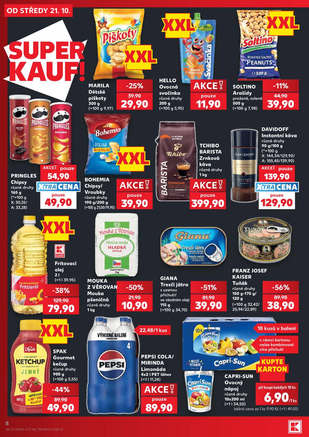 Leták Kaufland - Kaufland 21.10. - 27.10. - Kaufland - Čáslav - strana 8 Leták Kaufland - Kaufland 21.10. - 27.10. - Kaufland - Čáslav - strana 8