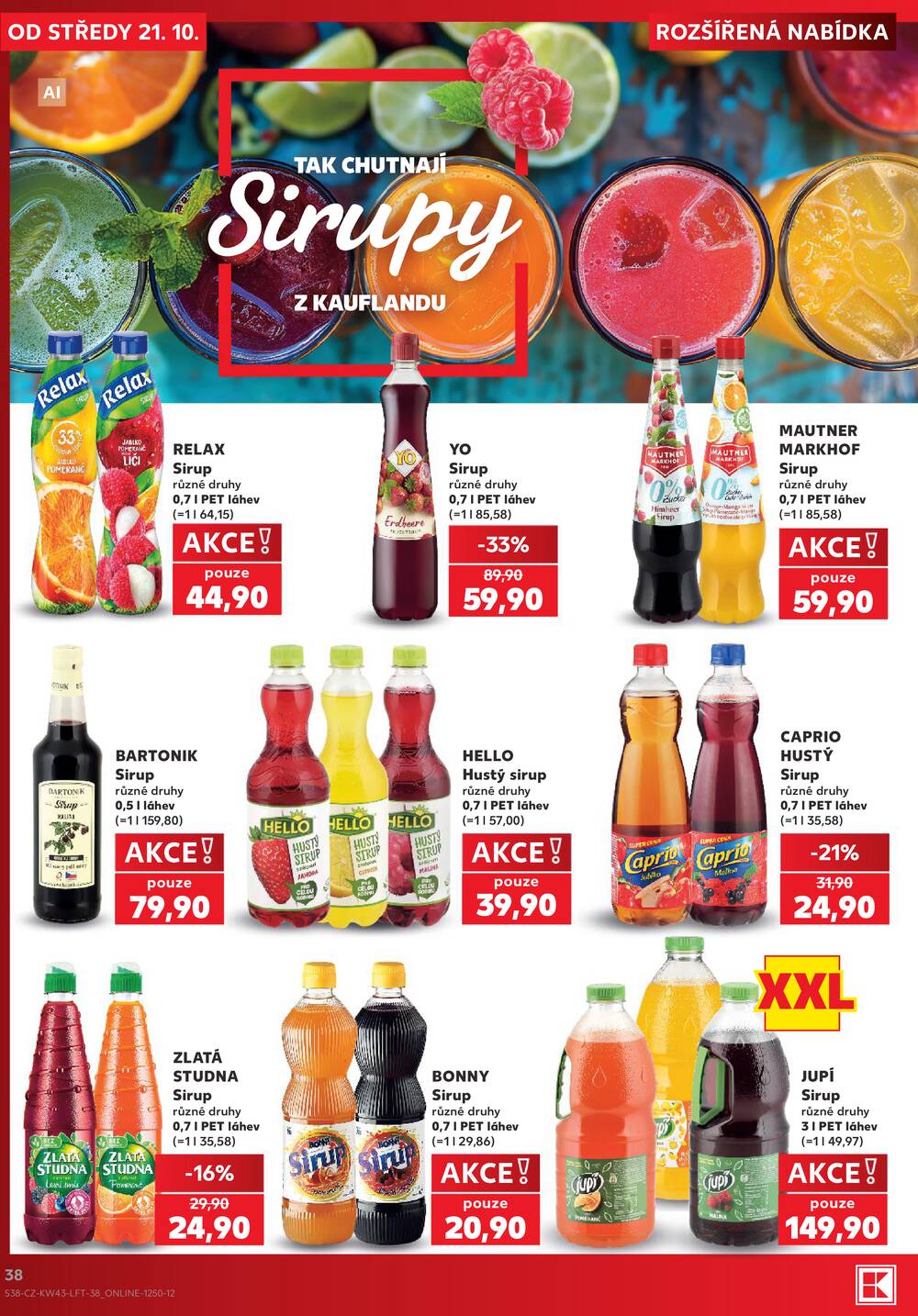 Leták Kaufland - Kaufland 21.10. - 27.10. - Kaufland - Litoměřice - strana 38