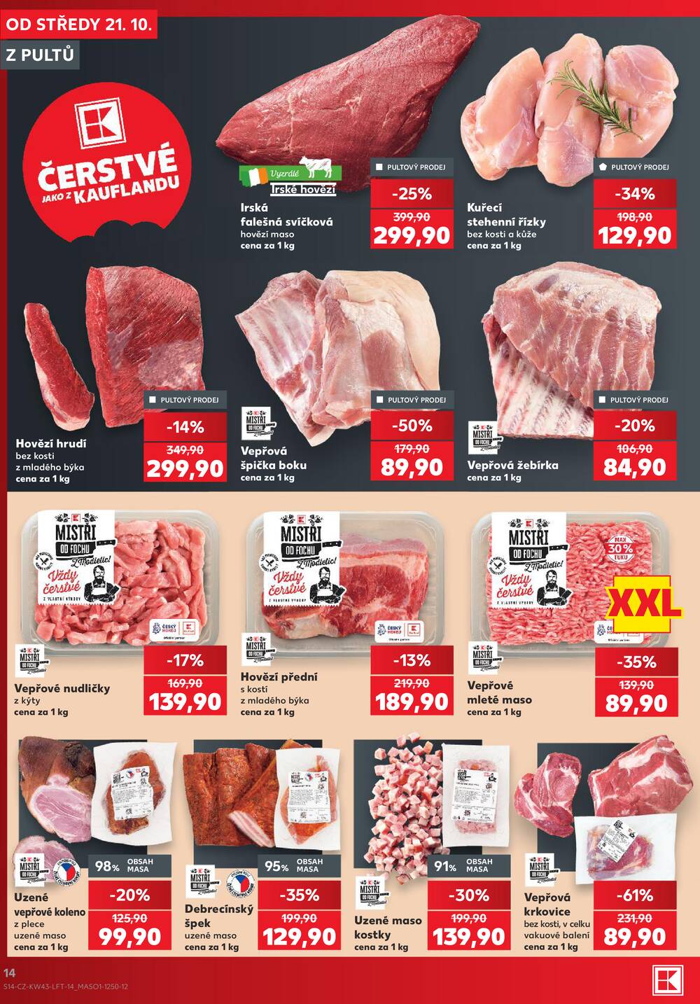 Leták Kaufland - Kaufland 21.10. - 27.10. - Kaufland - Beroun - strana 14