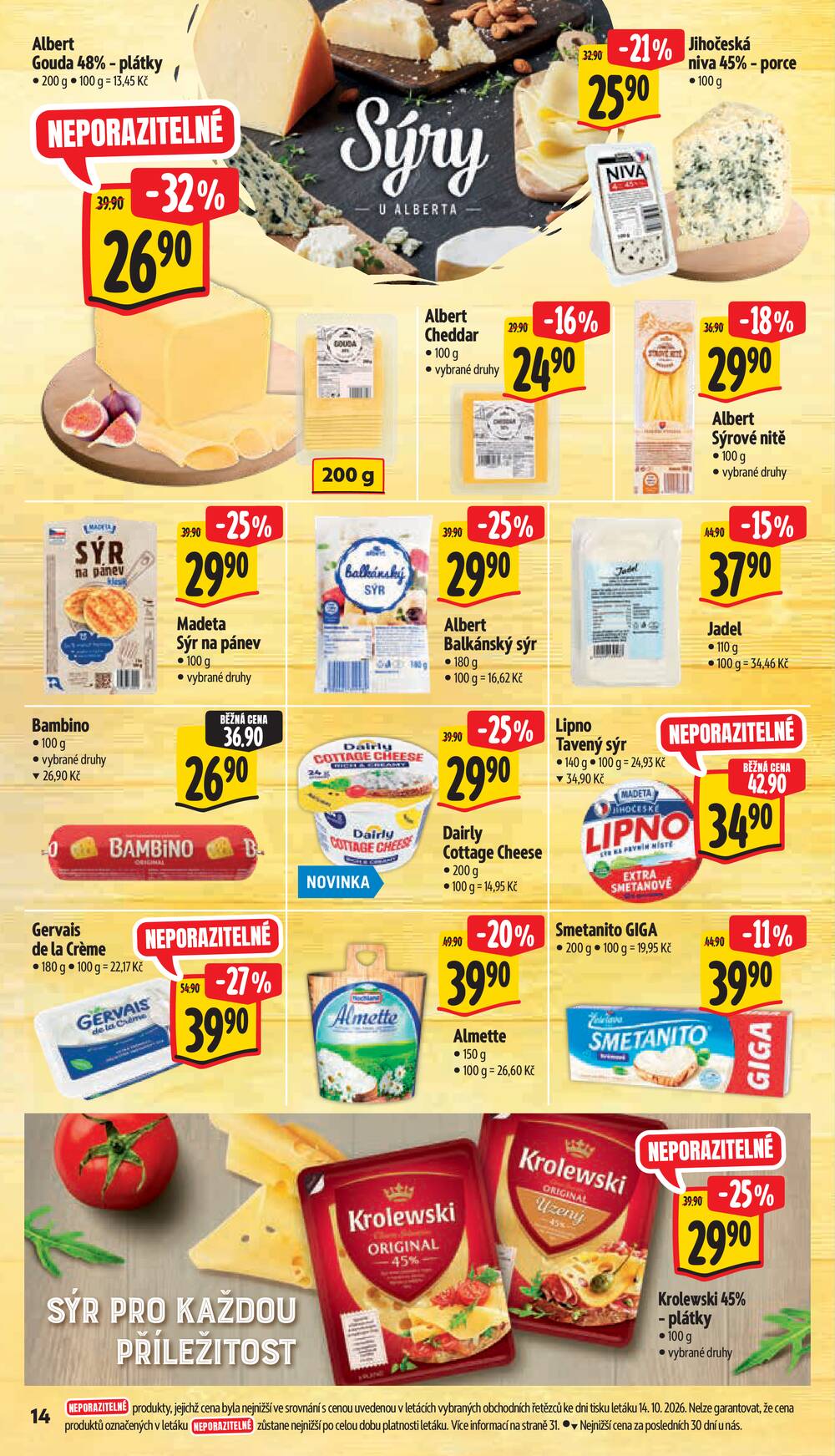 Albert Hypermarket Jihomoravský od 21.10. do 27.10.2026