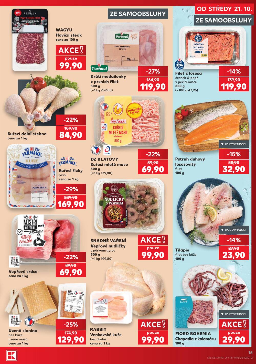 Kaufland 21.10. - 27.10. - Kaufland Poděbrady - U Garáží