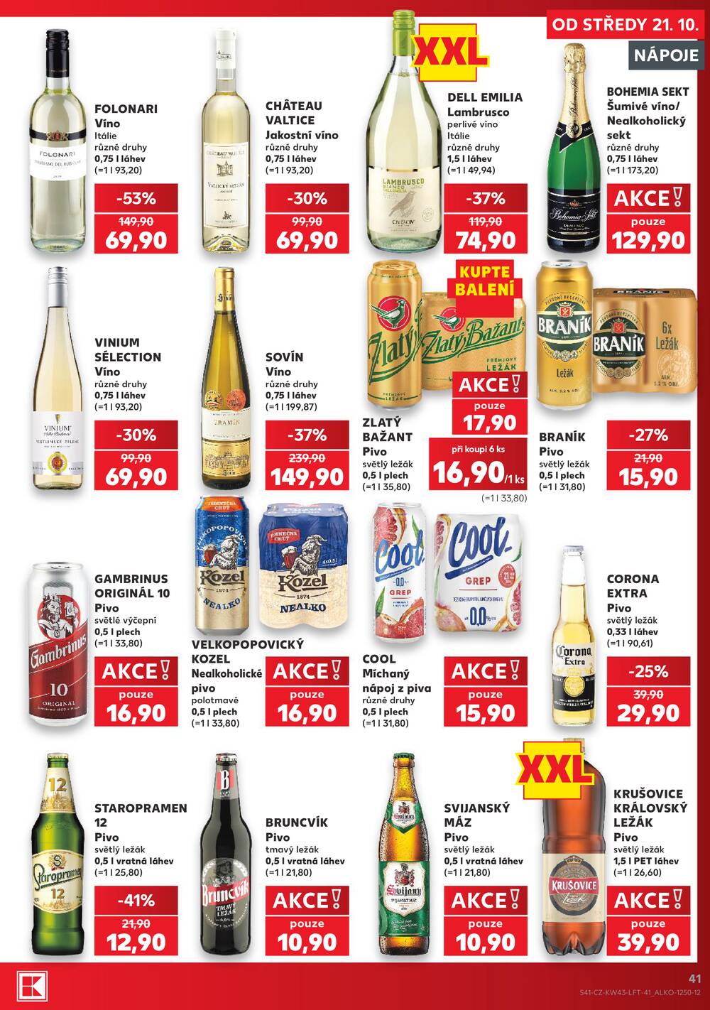 Kaufland 21.10. - 27.10. - Kaufland - Zlín - Vršava
