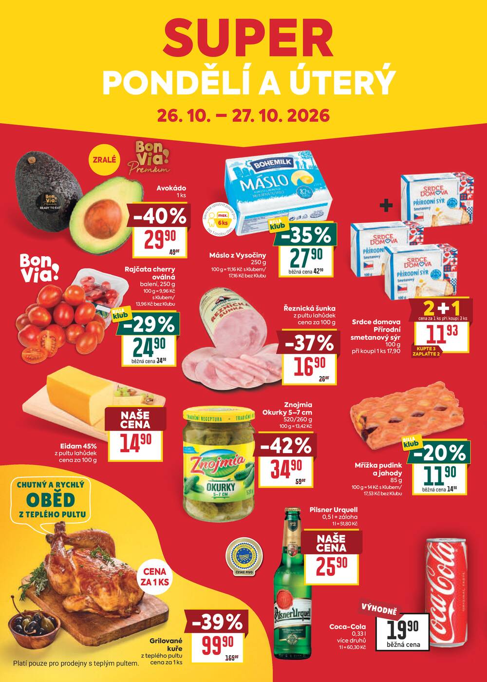 BILLA od 21.10. do 27.10.2026