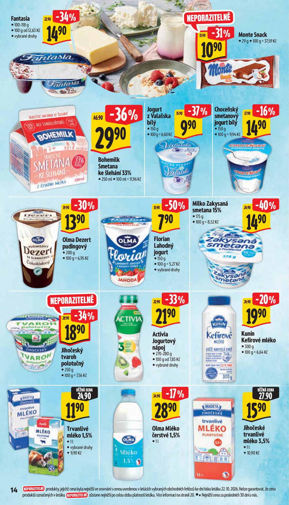Leták Albert - Albert Supermarket Jihomoravský od 29.10. do 3.11.2026 - strana 22 Leták Albert - Albert Supermarket Jihomoravský od 29.10. do 3.11.2026 - strana 22
