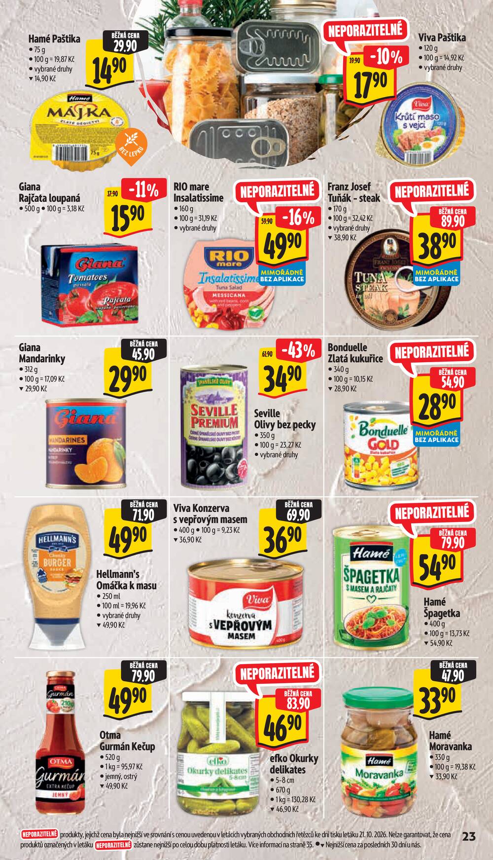 Leták Albert - Albert Hypermarket Jihomoravský od 29.10. do 3.11.2026 - strana 31 Leták Albert - Albert Hypermarket Jihomoravský od 29.10. do 3.11.2026 - strana 31