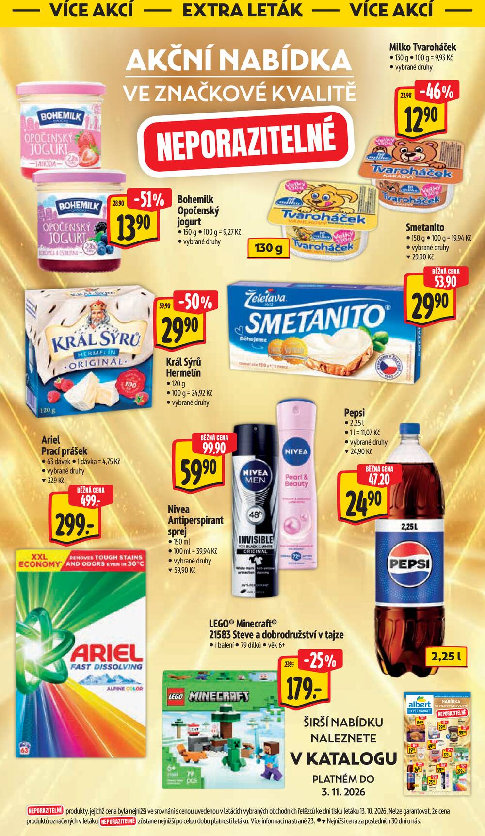 Leták Albert - Albert Hypermarket Jihomoravský od 29.10. do 3.11.2026 - strana 44 Leták Albert - Albert Hypermarket Jihomoravský od 29.10. do 3.11.2026 - strana 44